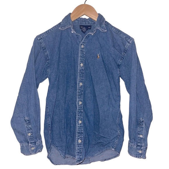 Vintage Ralph Lauren Jean Button Down - Picture 1 of 4